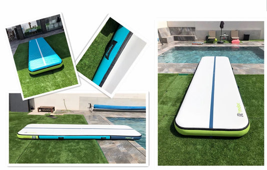 Sparking Joy and Fitness at Home with RIDEO's Inflatable Gymnastic Air Track - RIDEO