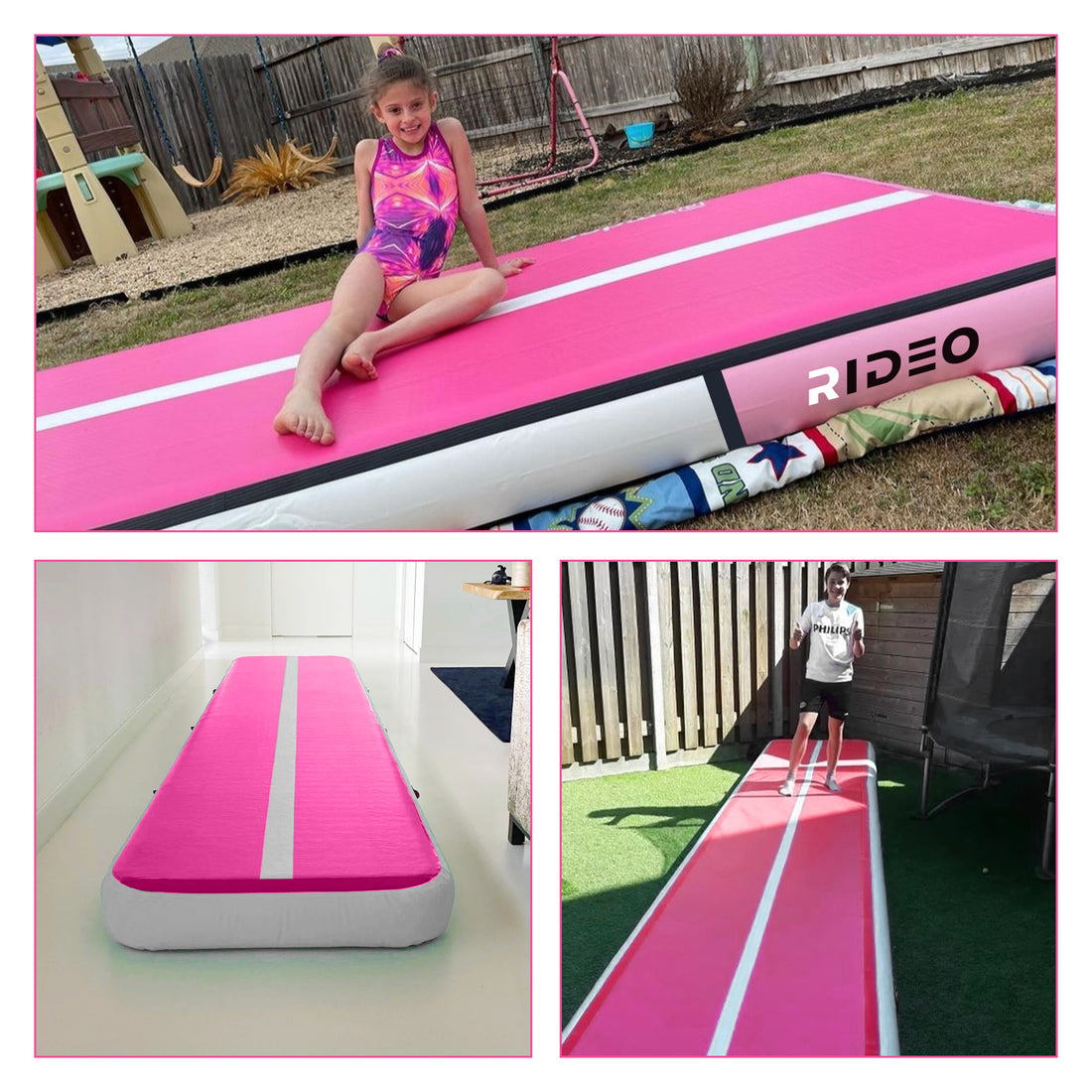 Prioritizing Safety with RIDEO's Inflatable Air Track for Kids - RIDEO