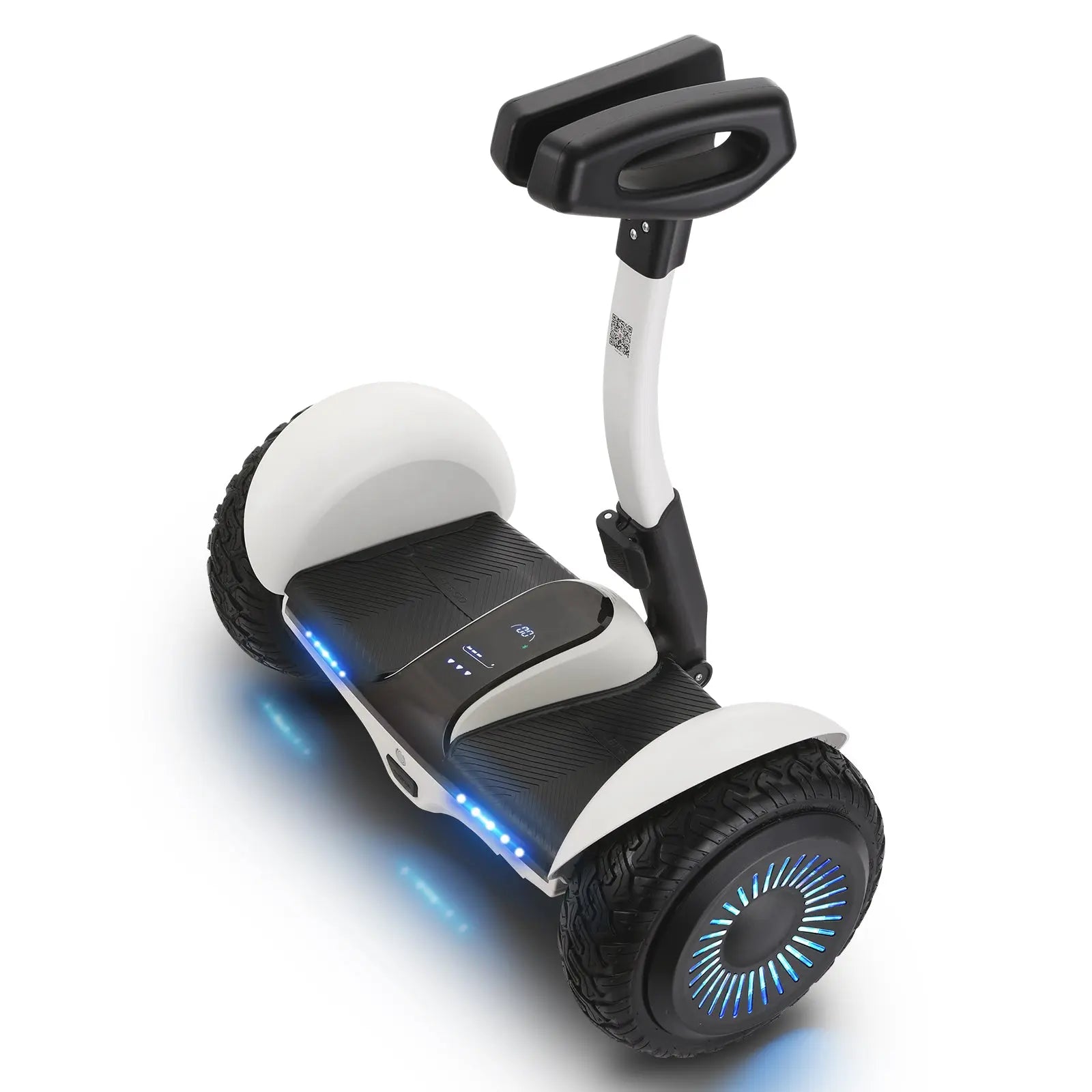 The RIDEO 11 inch hoverboard combines sleek, modern design with advanced functionality, featuring intuitive controls, LED lighting, and a secure, user-friendly interface for all ages.